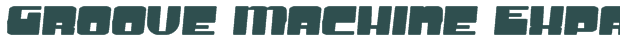 Groove Machine Expanded font download (truetype) preview image