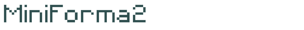 MiniForma2 font download (truetype) preview image