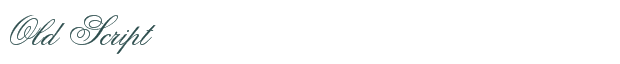 Old Script font download (truetype) preview image