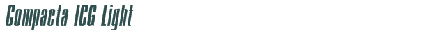 Compacta ICG Light font download (truetype) preview image