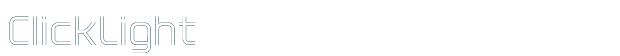 ClickLight font download (truetype) preview image