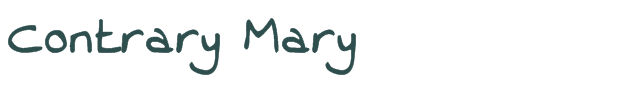Contrary Mary font download (truetype) preview image