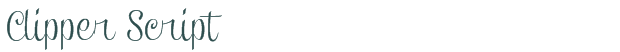 Clipper Script font download (truetype) preview image
