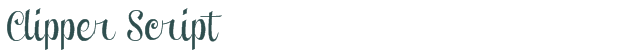 Clipper Script font download (truetype) preview image
