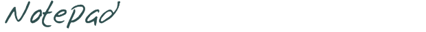 Notepad font download (truetype) preview image