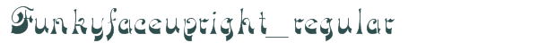Funkyfaceupright_regular font download (truetype) preview image