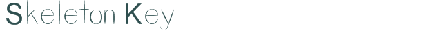 Skeleton Key font download (truetype) preview image