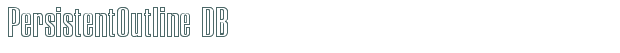 PersistentOutline DB font download (truetype) preview image