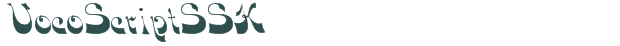 VocoScriptSSK font download (truetype) preview image