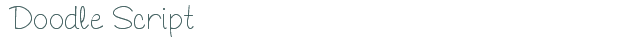 Doodle Script font download (truetype) preview image
