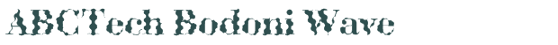 ABCTech Bodoni Wave font download (truetype) preview image