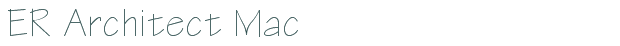 ER Architect Mac font download (truetype) preview image