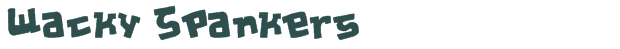Wacky Spankers font download (truetype) preview image