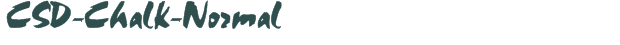 CSD-Chalk-Normal font download (truetype) preview image