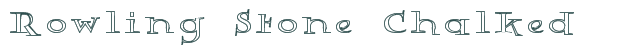 Rowling Stone Chalked font download (truetype) preview image