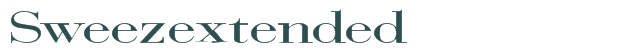 Sweezextended font download (truetype) preview image