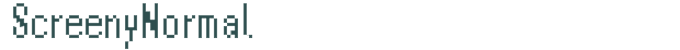 ScreenyNormal font download (truetype) preview image