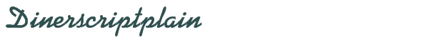Dinerscriptplain font download (truetype) preview image