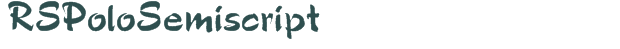 RSPoloSemiscript font download (truetype) preview image
