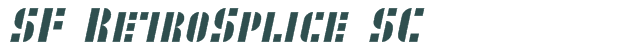 SF RetroSplice SC font download (truetype) preview image