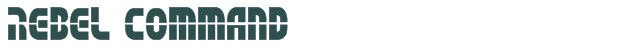 Rebel Command font download (truetype) preview image