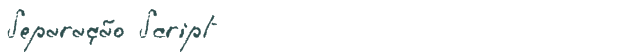 Separação Script font download (truetype) preview image