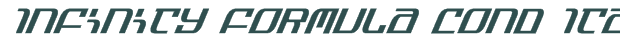 Infinity Formula Cond Italic font download (truetype) preview image