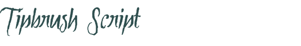 Tipbrush Script font download (truetype) preview image