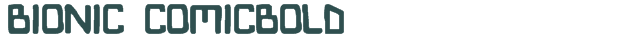 Bionic ComicBold font download (truetype) preview image