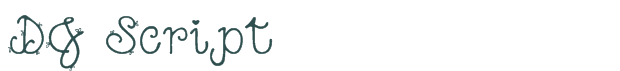 DJ Script font download (truetype) preview image