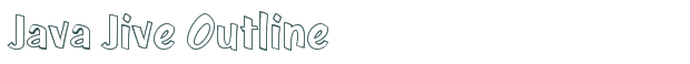 Java Jive Outline font download (truetype) preview image