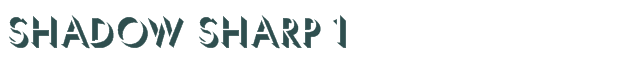 Shadow Sharp 1 font download (truetype) preview image