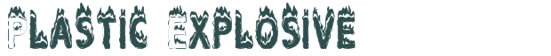 Plastic Explosive font download (truetype) preview image
