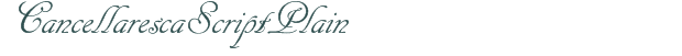 CancellarescaScriptPlain font download (truetype) preview image