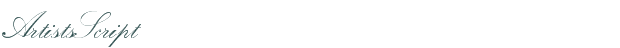 ArtistsScript font download (truetype) preview image
