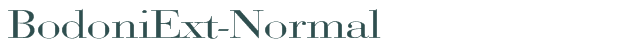 BodoniExt-Normal font download (truetype) preview image