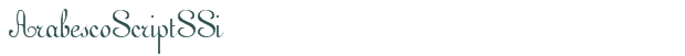 ArabescoScriptSSi font download (truetype) preview image
