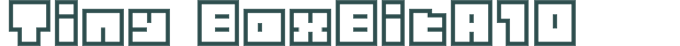 Tiny BoxBitA10 font download (truetype) preview image