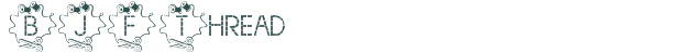 BJF Thread font download (truetype) preview image