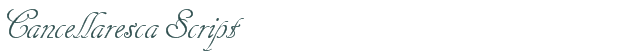 Cancellaresca Script font download (truetype) preview image