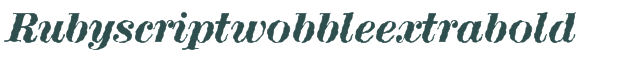 Rubyscriptwobbleextrabold font download (truetype) preview image