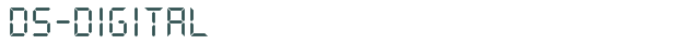 DS-Digital font download (truetype) preview image