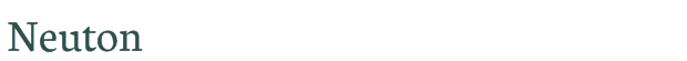 Neuton font download (truetype) preview image