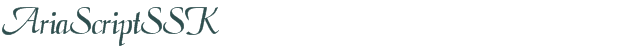 AriaScriptSSK font download (truetype) preview image