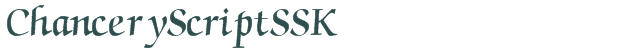 ChanceryScriptSSK font download (truetype) preview image