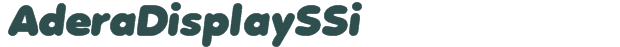 AderaDisplaySSi font download (truetype) preview image