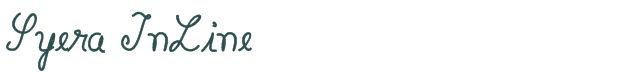 Syera InLine font download (truetype) preview image