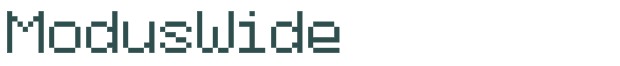 ModusWide font download (truetype) preview image