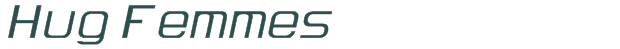 Hug Femmes font download (truetype) preview image