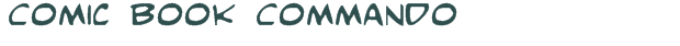 Comic Book Commando font download (truetype) preview image